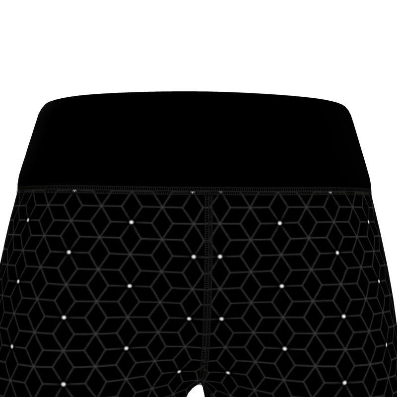 Sports Leggings | Midnight Matrix | A01 Mono