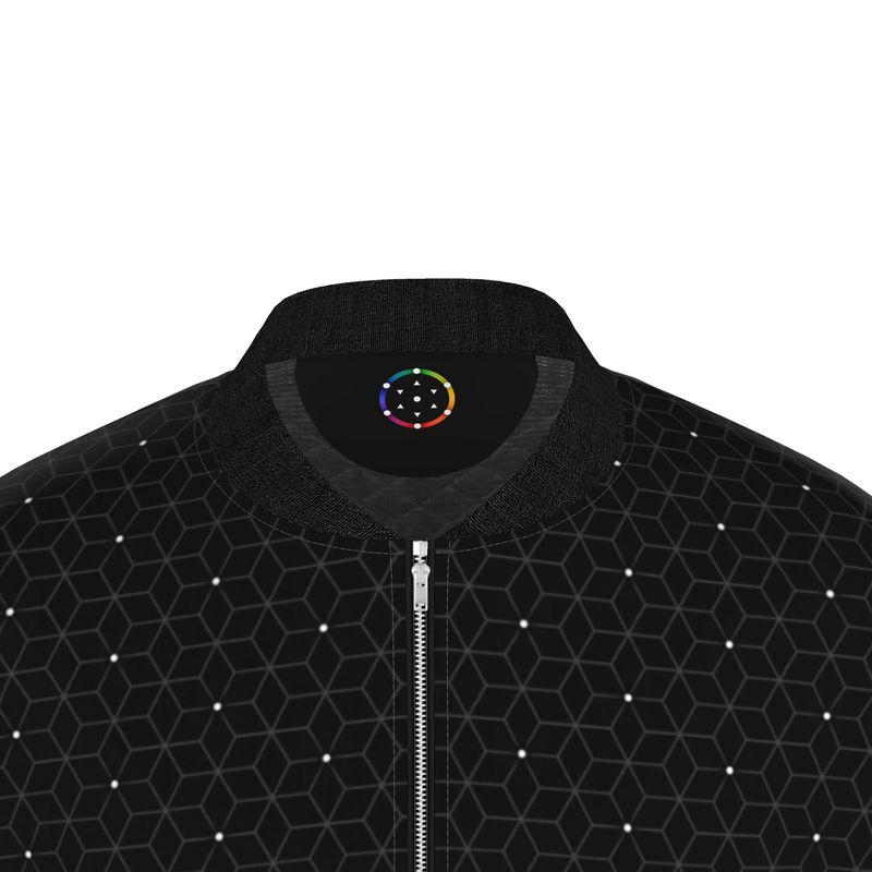 Mens Bomber Jacket | Midnight Matrix | A01 Mono